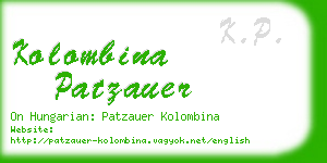 kolombina patzauer business card